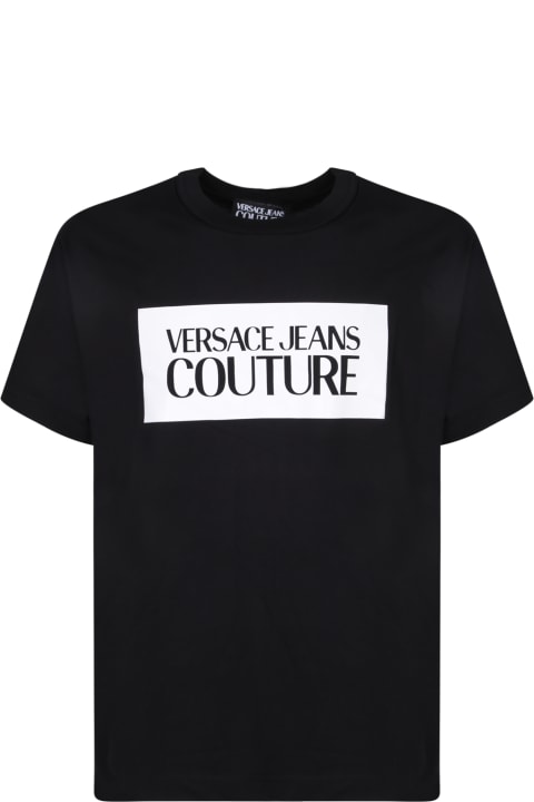 Topwear for Men Versace Jeans Couture Logo Square Black T-shirt