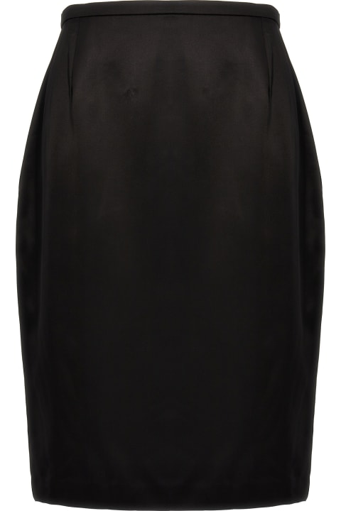 Saint Laurent Clothing for Women Saint Laurent Satin Skirt