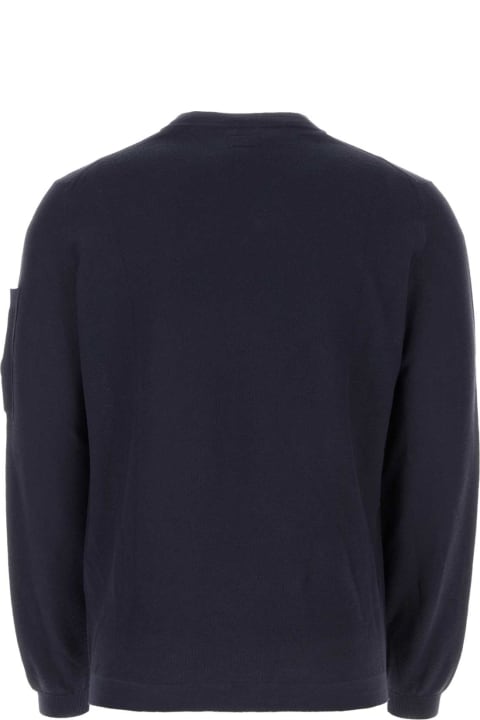 C.P. Company Sweaters for Men C.P. Company Dark Blue Cotton Sweater
