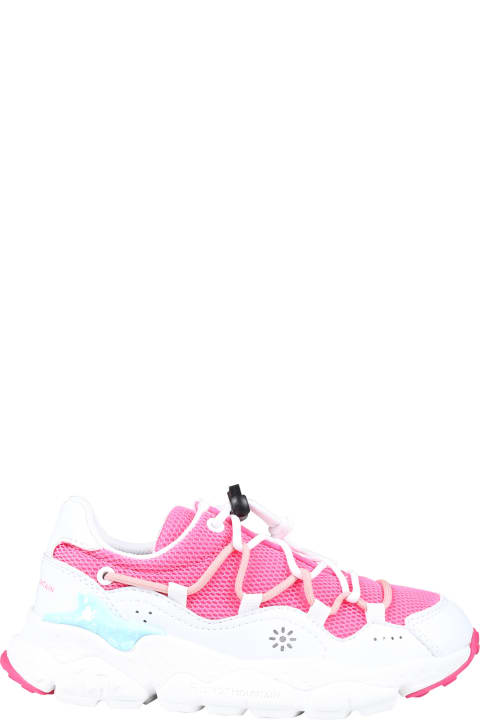 Flower Mountain Shoes for Girls Flower Mountain Fuchsia Raikiri Sneakers For Girl