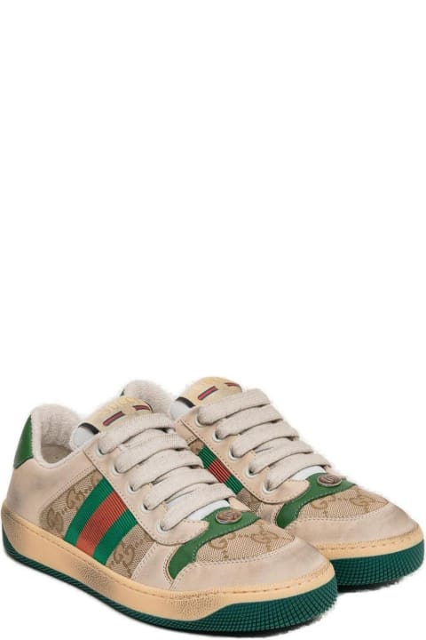 Gucci Shoes for Boys Gucci Screener Lace-up Sneakers