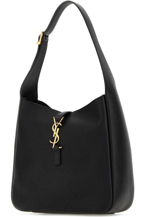Saint Laurent Black Leather Small Le 5 ã  7 Soft Shoulder Bag