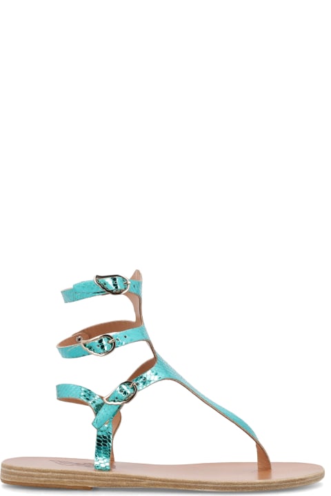 Themis Metallic Fishscale Sandals