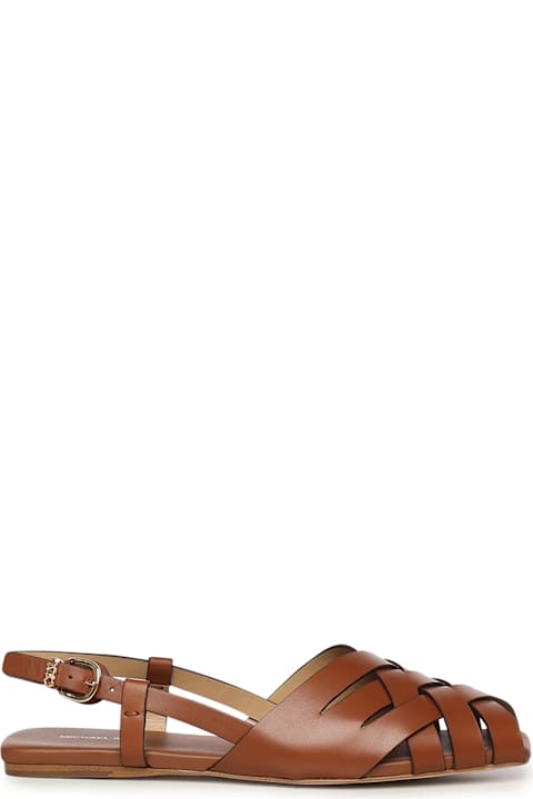 MICHAEL Michael Kors Shoes for Women MICHAEL Michael Kors Leather Sandals Irene Sling Flat