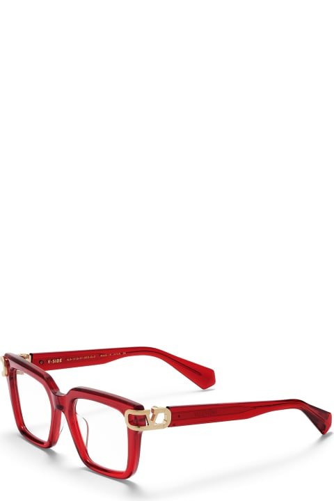 ウィメンズ新着アイテム Valentino Eyewear V-side - Crystal Red / Gold Glasses