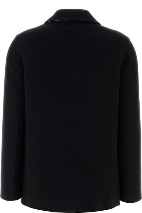 أدوات منزلية Burberry Black Wool Oversize Shirt