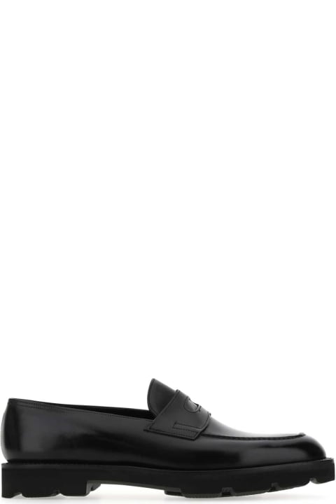 Loafers & Boat Shoes for Men John Lobb Black Leather Lopez Loafers