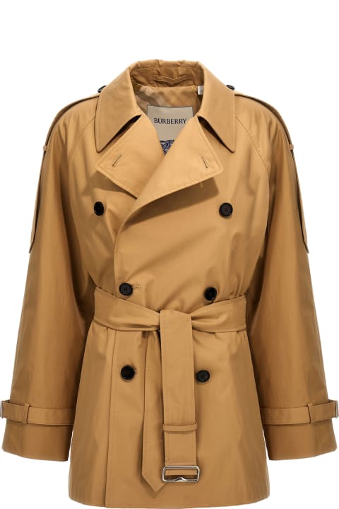 Burberry Coats & Jackets for Women Burberry Double-breasted Short Trench Coat