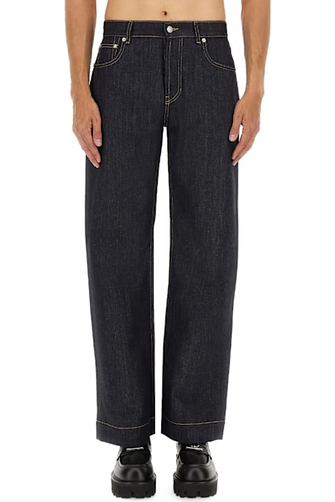 Alexander McQueen Jeans for Men Alexander McQueen Wide Leg Jeans