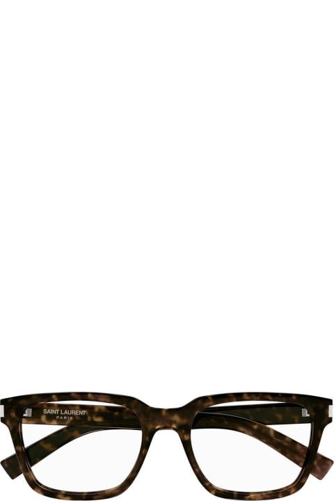メンズ新着アイテム Saint Laurent Eyewear Square Frame Glasses