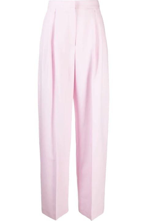 Alexander McQueen Clothing for Women Alexander McQueen Pastel Pink Wool Pant