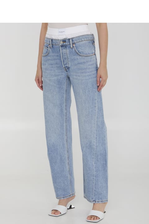 Alexander Wang for Women Alexander Wang Jeans With Pre-styled Boxer