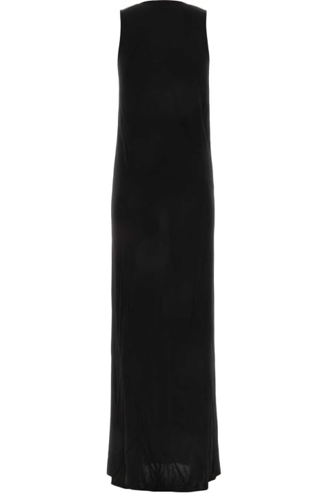 Saint Laurent for Women Saint Laurent Black Viscose Long Dress