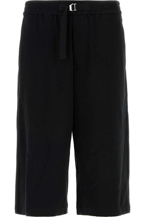 Ami Alexandre Mattiussi for Kids Ami Alexandre Mattiussi Black Cotton Bermuda Shorts