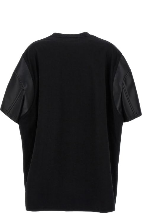 ウィメンズ Junya Watanabeのトップス Junya Watanabe Eco-leather Sleeve T-shirt