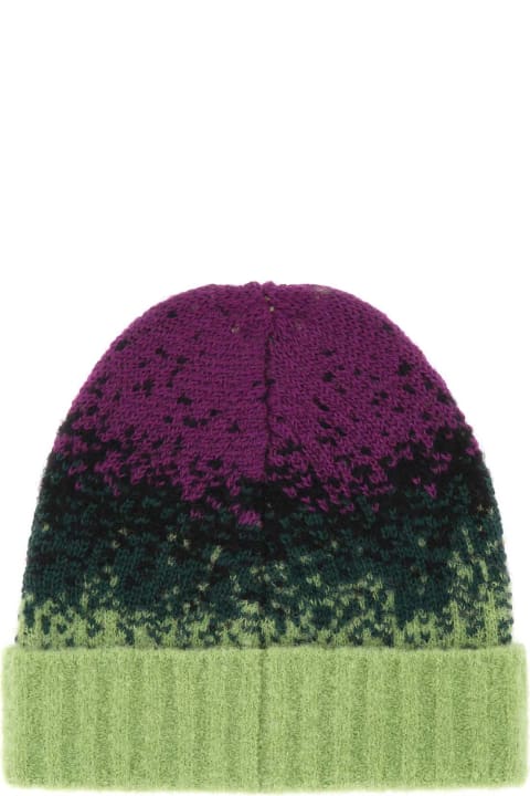 メンズ Y/Projectのデジタルアクセサリー Y/Project Multicolor Stretch Wool Blend Beanie Hat