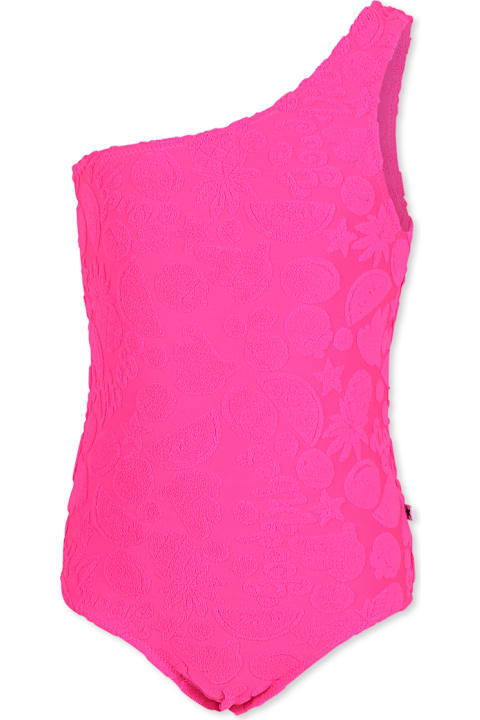 Homeware Molo Fuchsia Swimsuit For Girl With Fruit