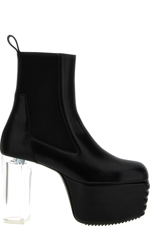 Rick Owens Boots for Men Rick Owens 'minimal Grill Platforms' Ankle Boots