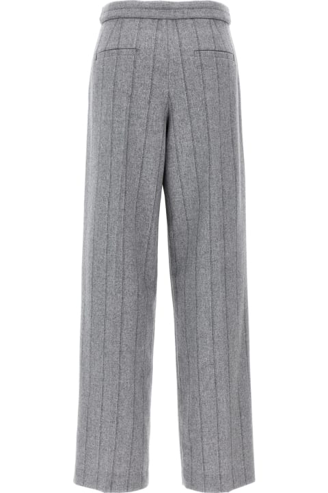 Brunello Cucinelli Pants & Shorts for Women Brunello Cucinelli Pinstripe Pants