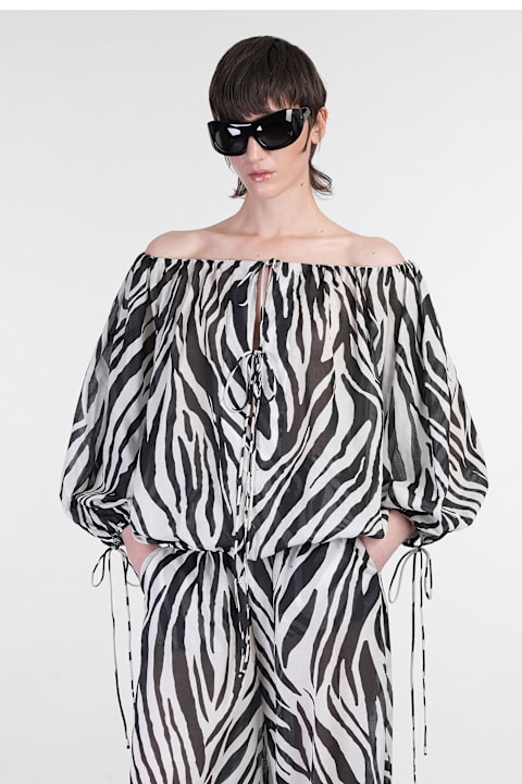 The Andamane for Women The Andamane Wilma Top Topwear In White Cotton