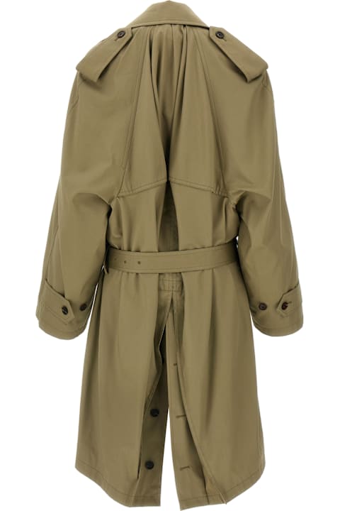Balenciaga Coats & Jackets for Men Balenciaga 'draped Neck' Trench Coat