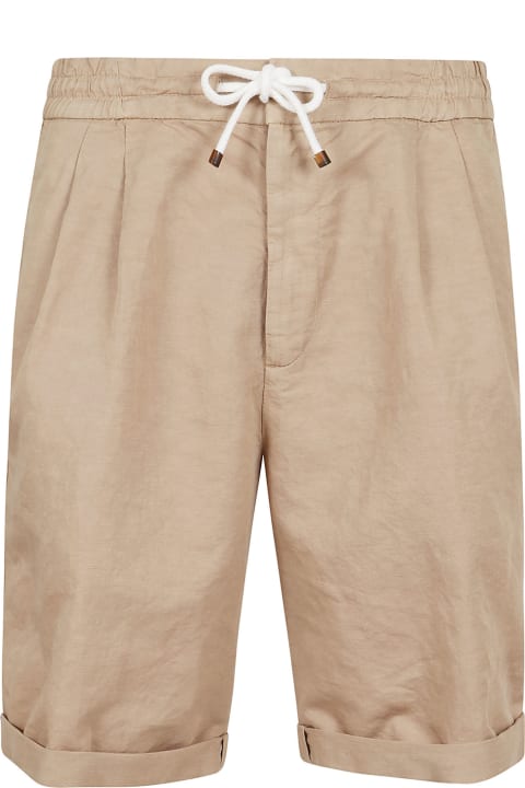 Pants for Men Brunello Cucinelli Linen Blend Bermuda Shorts