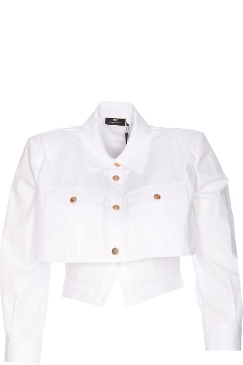 Elisabetta Franchi Coats & Jackets for Women Elisabetta Franchi Cropped Shirt