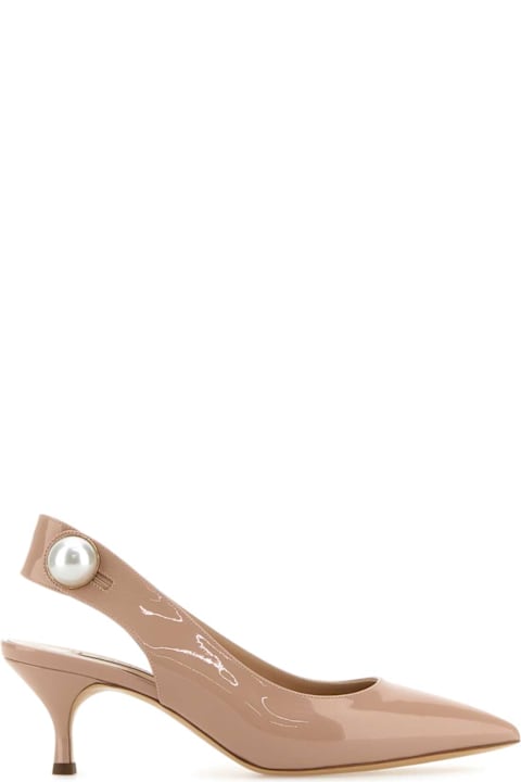 Casadei for Men Casadei Powder Pink Leather Pumps