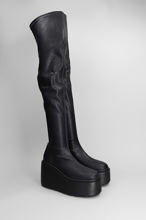 Homeware Vic Matié Davidson 101 High Heels Boots In Black Leather