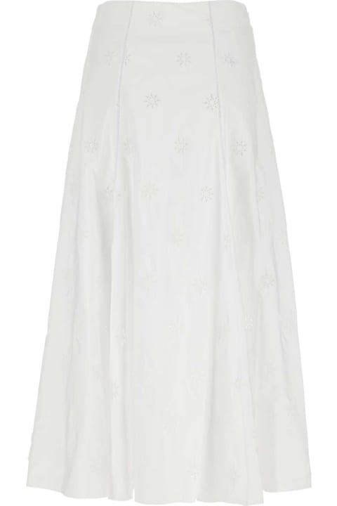 Chloé الملابس لـ السيدات Chloé Poplin Skirt