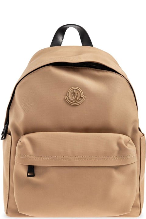Bags for Men Moncler New Pierrick Logo Patch Zipped Backpack