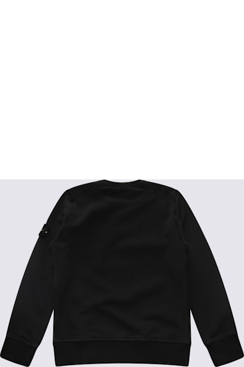 Stone Island Sweaters & Sweatshirts for Boys Stone Island Black Cotton Sweatshirt