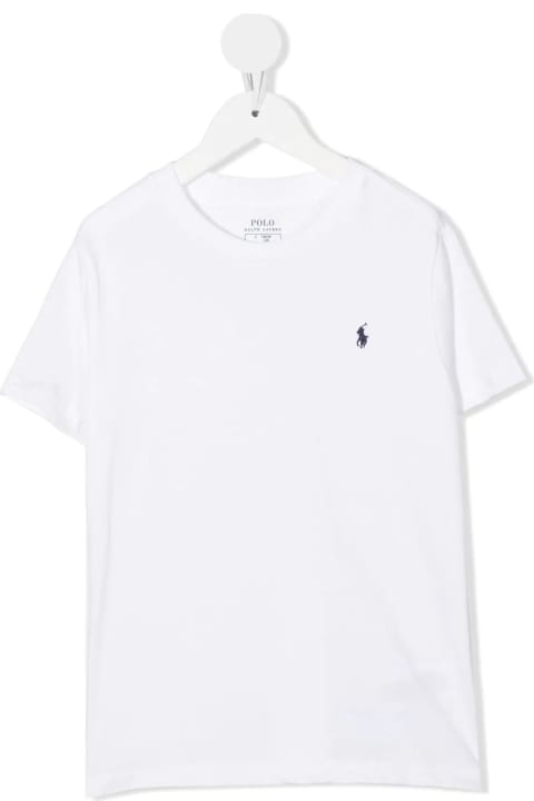Ralph Lauren for Kids Ralph Lauren White T-shirt With Navy Blue Pony