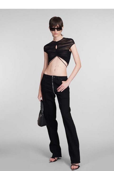 Mugler Pants & Shorts for Women Mugler Jeans In Black Denim