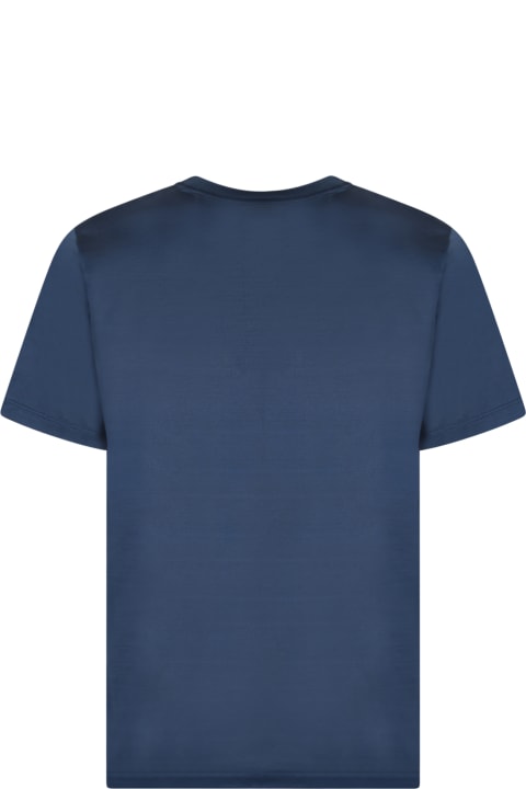 Paul Smith Topwear for Men Paul Smith Pocket Blue T-shirt