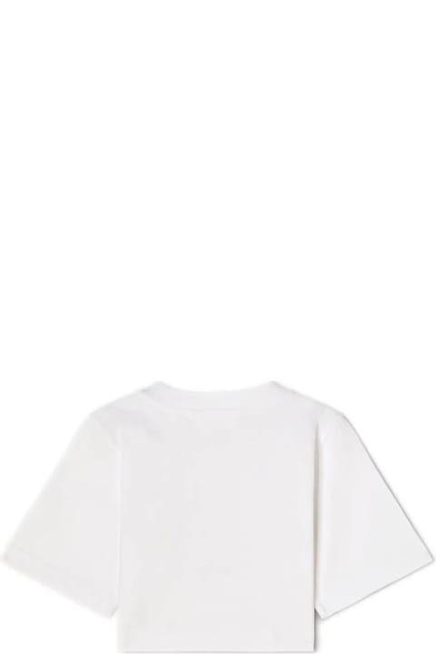 Fashion for Girls Palm Angels White Bear Crop T-shirt