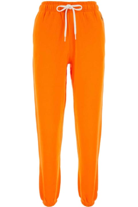 Polo Ralph Lauren Pants & Shorts for Women Polo Ralph Lauren Orange Cotton Blend Joggers