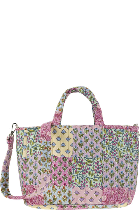MC2 Saint Barth Bags for Women MC2 Saint Barth Soft Tote Mid Quilted Bag With Flowers