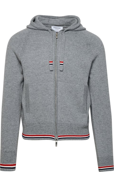 Thom Browne for Men Thom Browne Grey Cashmere Sweatshirt