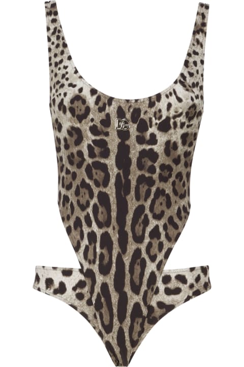 Dolce & Gabbana for Women Dolce & Gabbana One-piece Swimsuit With Cut-out