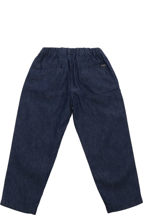 Sale for Boys Emporio Armani Blue Baggy Jeans