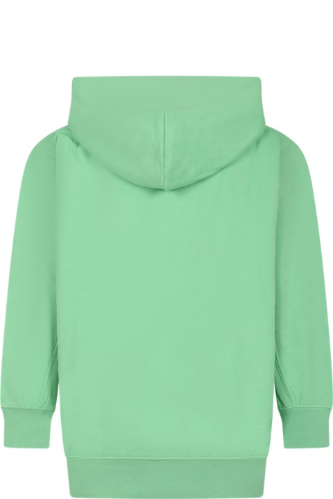 Molo Sweaters & Sweatshirts for Boys Molo Green Sweatshirt For Boy With Print