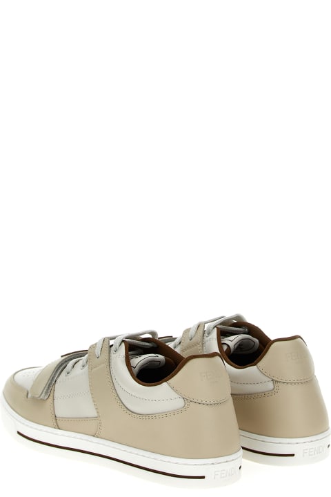 Shoes for Baby Boys Fendi Leather Sneakers