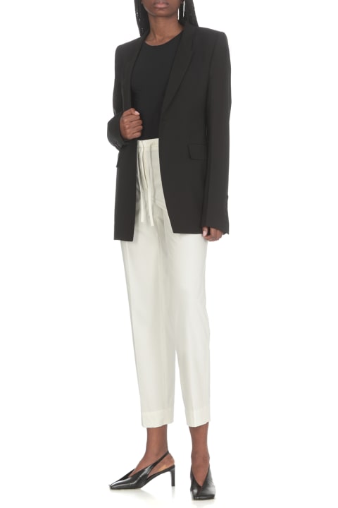 Cropped Cotton Trousers