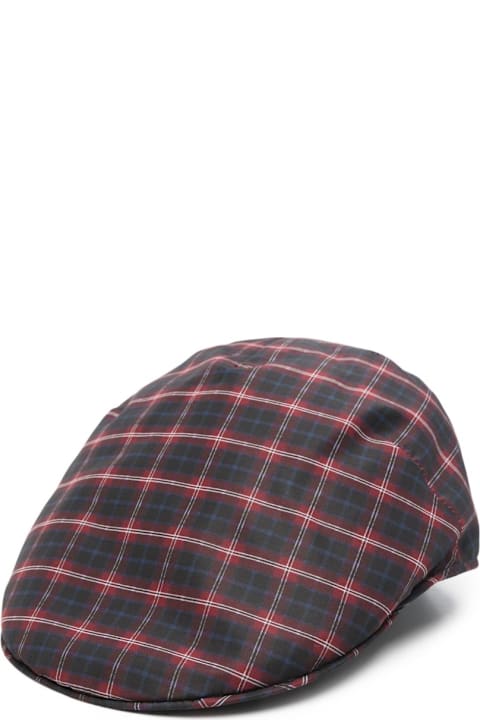Borsalino for Kids Borsalino Parigi Check Cap