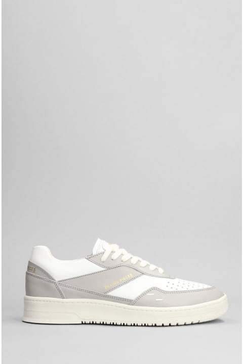 Ace Spin Sneakers In Grey Leather