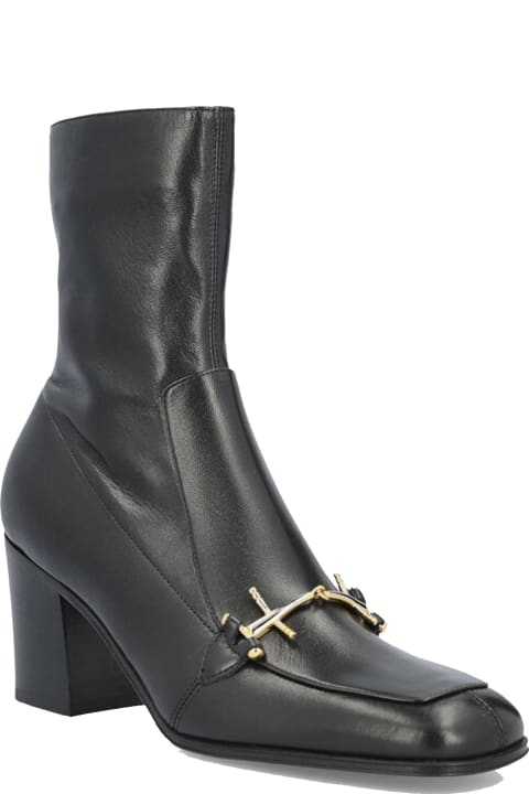 Saint Laurent Shoes for Women Saint Laurent Elbio 75 Leather Boots