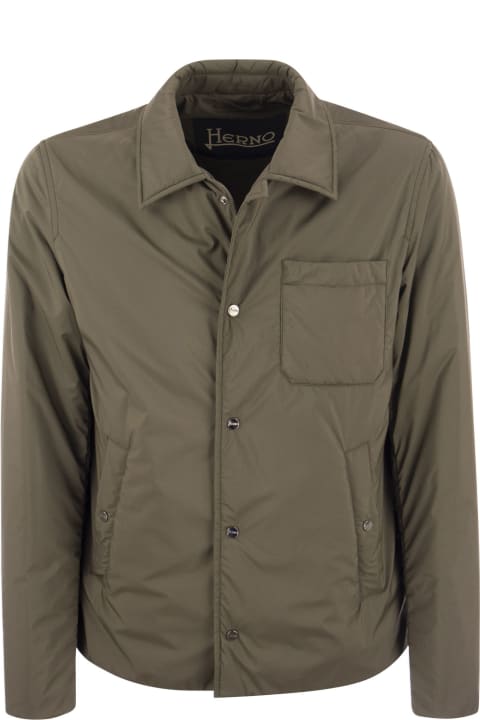 Herno for Men Herno Green Chantilly Buttoned Jacket