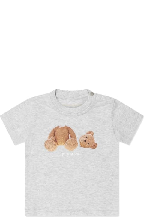 Palm Angels T-Shirts & Polo Shirts for Baby Boys Palm Angels Grey Pa Bear T-shirt