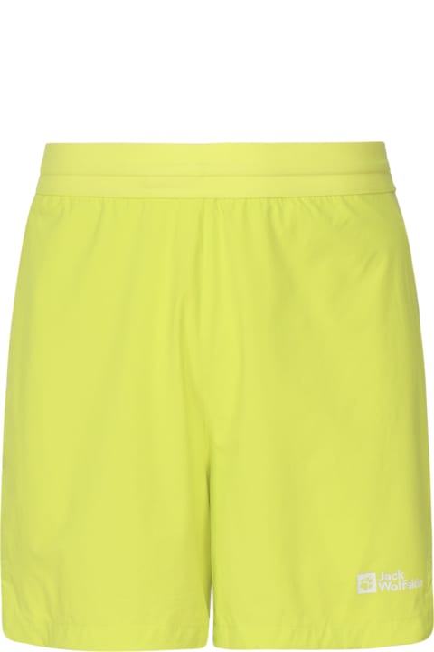 Homeware Jack Wolfskin Shorts In Technical Fabric With Contrasting Logo